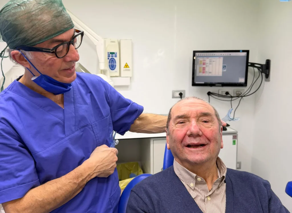 gonfiore dopo un impianto dentale